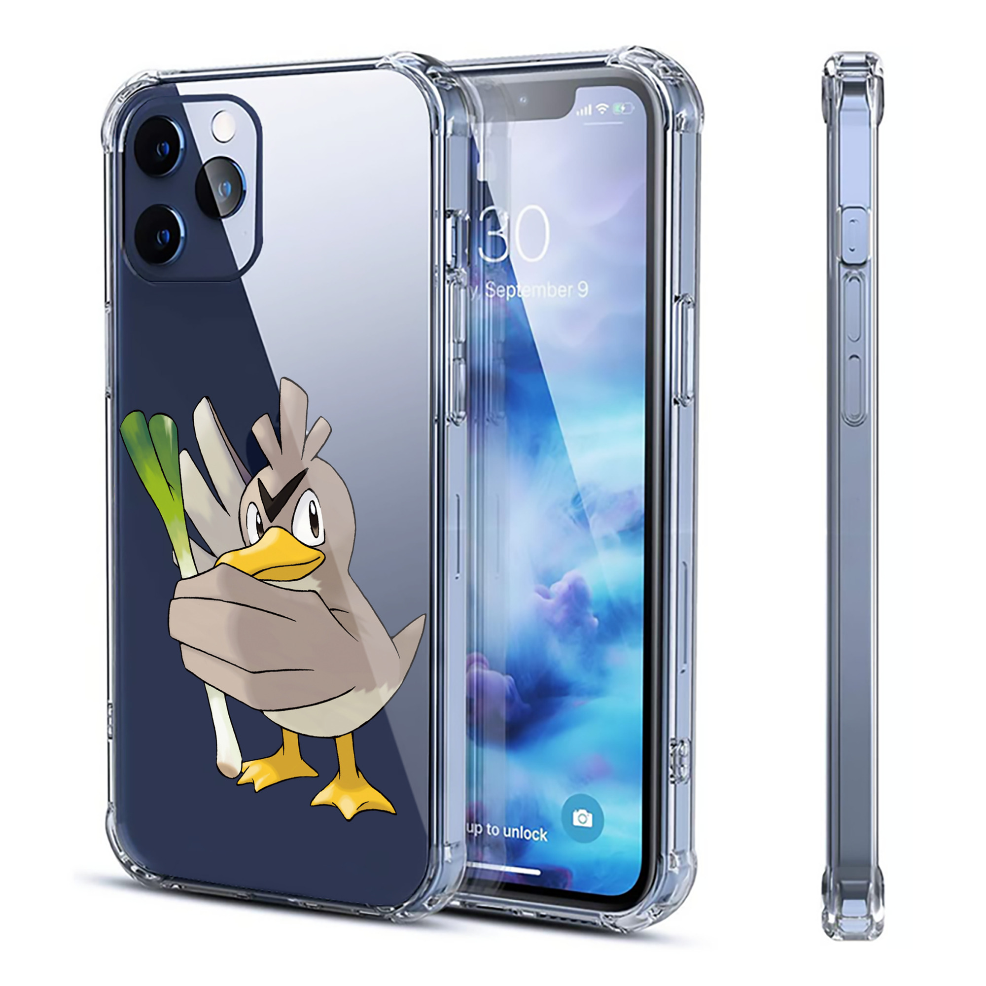 （画像用） ポケットモンスター Pokémon 【iPhone 12シリーズ対応】透明スマホケース（クリアソフトケース）